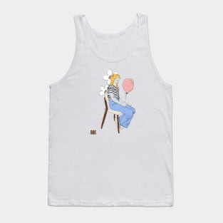 Girl with a baloon Tank Top